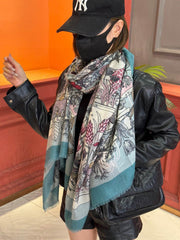 HERMES 25S SCARF 200 IN CASHMERE SILK 732071