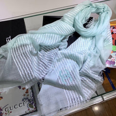 CHANEL 25S SCARF 200 IN CASHMERE VELVET 735755