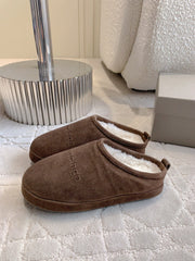 ALASKA SLIPPER IN CHOCOLATE SUEDE