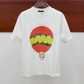 LV WHITE PURE COTTON FABRIC T-SHIRT 238884