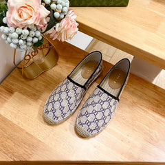 GG Supreme Flat Shoes White Caro