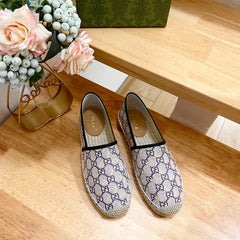 GG Supreme Flat Shoes White Caro