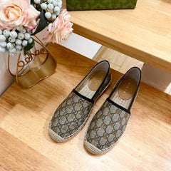 GG Supreme Flat Shoes Brown Caro