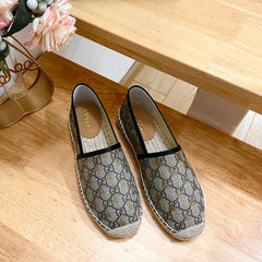 GG Supreme Flat Shoes Brown Caro