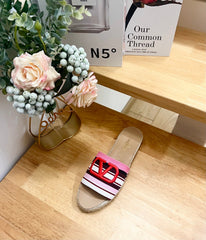 FLAT SLIDE IN COLORFUL CANVAS 2 CM