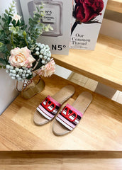 FLAT SLIDE IN COLORFUL CANVAS 2 CM