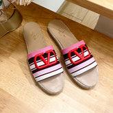 FLAT SLIDE IN COLORFUL CANVAS 2 CM