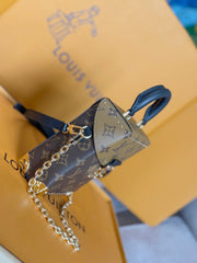 LV 25S CAMERA BOX BAG 18 IN BROWN MONOGRAM CALFSKIN GOLD HARDWARE