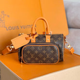 LV 25S KEEPALL CARGO 25 IN BROWN MONOGRAM CANVAS AND CALFSKIN GOLD HARDWARE