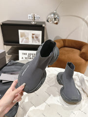 BALENCIAGA 25S SPEED TRAINER SNEAKERS 55 MM IN DARK GREY KNIT