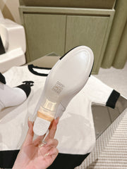 CC SHORT BOOST WHITE PURE LAMBSKIN