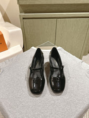 SWING HIGH MARY JANE 55 MM IN BLACK PATENT CALFSKIN