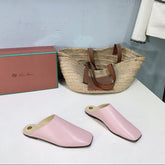 FLAT BUBBLE IN PASTEL PINK LAMBSKIN