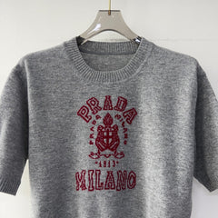 PRADA SHORT-SLEEVE KNIT TOP STYLE 79