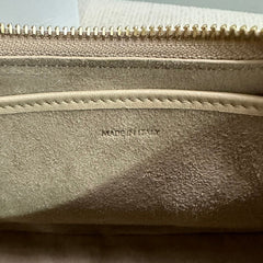 MEDIUM AVA BAG 23 IN DOMINO SMOOTH CALFSKIN GOLD LOGO