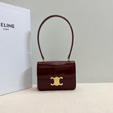 TEEN GARANCE BAG 18 IN WINE RED PATENT CALFSKIN