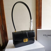 JOSEPHINE BAG 18.5 IN BLACK PATENT CALFSKIN