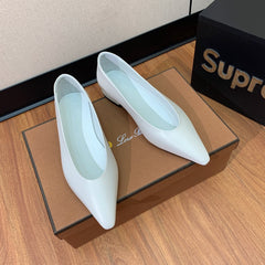 LP REBECCA BALLERINAS SNOW CALFSKIN