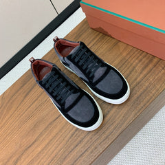 LP NEWPORT WALK SNEAKERS BLACK AND LEAD SUEDE