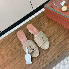 LP HIGH HEELS 25S IN STONE BROWN SUEDE