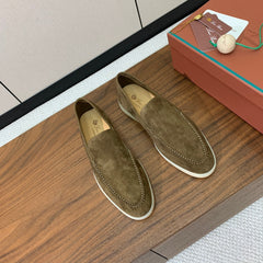 LP LOAFERS 25S IN OLIVE BROWN SUEDE