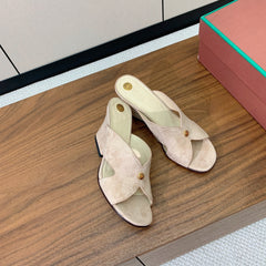 HIGH HEELS 85 MM IN LIGHT PINK SUEDE