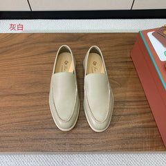 LP LOAFERS 25S IN MOSS GRAY LAMBSKIN