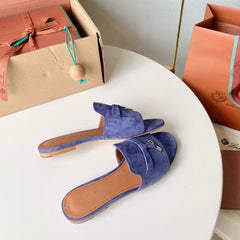 Summer Charms Sandals in Purple Suede