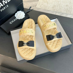 Mule Sandals Lambskin Beige Cream