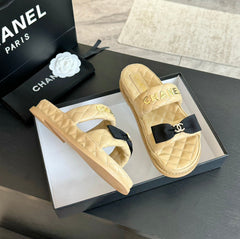 Mule Sandals Lambskin Beige Cream