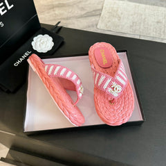 Double C Hottest Knit Flip-Flops Light Pink
