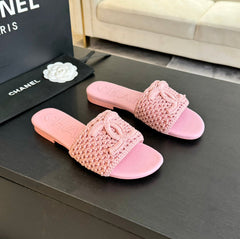 Slippers Light Pink Lambskin