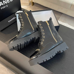 ANKLE BOOTS IN BLACK LAMBSKIN