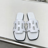 FLATFORM SANDAL WHITE CALFSKIN