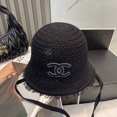 KNITTED BUCKET HAT BLACK 673882