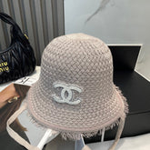 KNITTED BUCKET HAT DUSTY GREY 673884