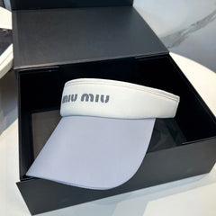 MM SPORT VISOR CAP IN COOL GRAY MIX WHITE FABRIC