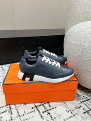 BOUNCING SNEAKER IN SPACE BLUE CALFSKIN