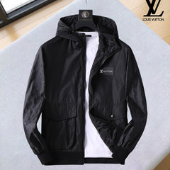 LV HOODED JACKET BLACK 239040