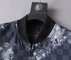 LV NAVY BLUE MONOGRAM AND DAMIER JACKET 239042