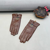 TOUCHSCREEN GLOVES IN PENNY BROWN SHEEPSKIN 391499