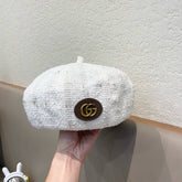 BERRET HAT IN WHITE TWEED 394273