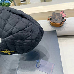 TRAPPER HAT IN BLACK COTTON 411231