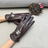 GLOVES IN BRUNETTE BROWN LAMBSKIN 415821