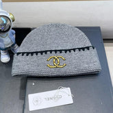 BEANIE HAT IN COAL GRAY WOOL 419780