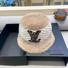 BUCKET HAT IN BEIGE MIX WHITE WOOL 421039