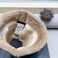 BUCKET HAT IN BEIGE MIX WHITE WOOL 421039