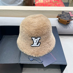 BUCKET HAT IN OATMEAL BEIGE RABBIT FUR 426226