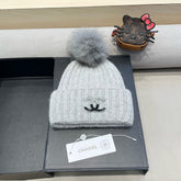 BEANIE HAT IN CLOUD GRAY WOOL 426235