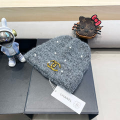 BEANIE HAT IN SHARK GRAY WOOL 430083